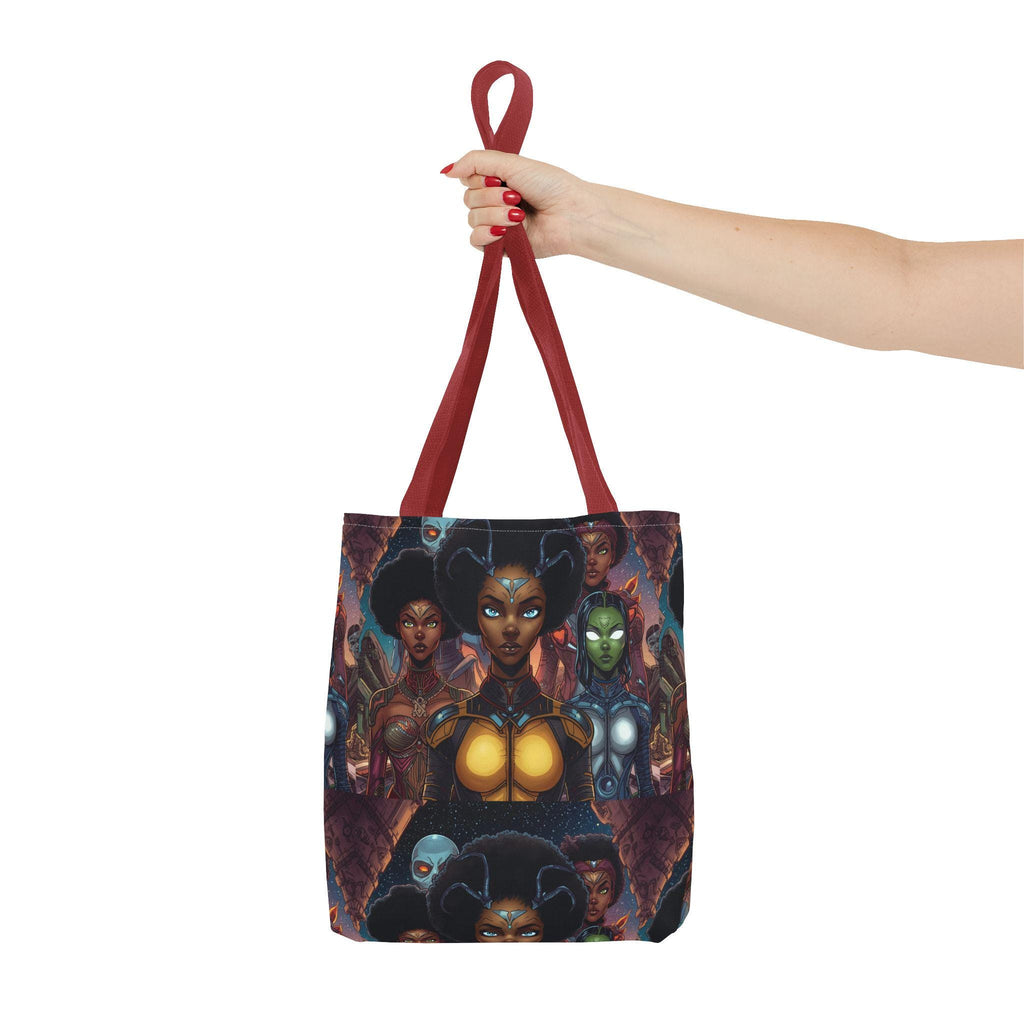 Afrofuturist Women Collage tote bag | All-Over Print