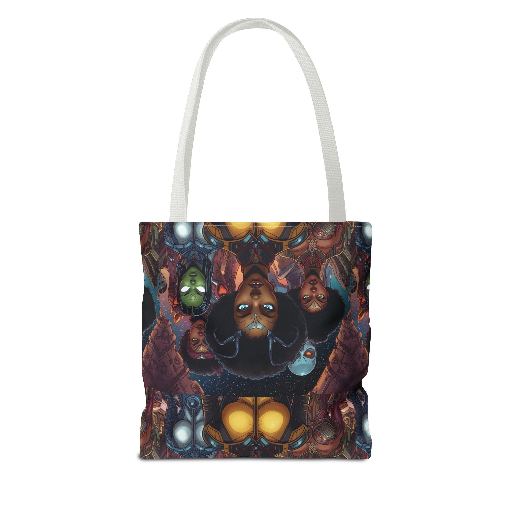 Afrofuturist Women Collage tote bag | All-Over Print