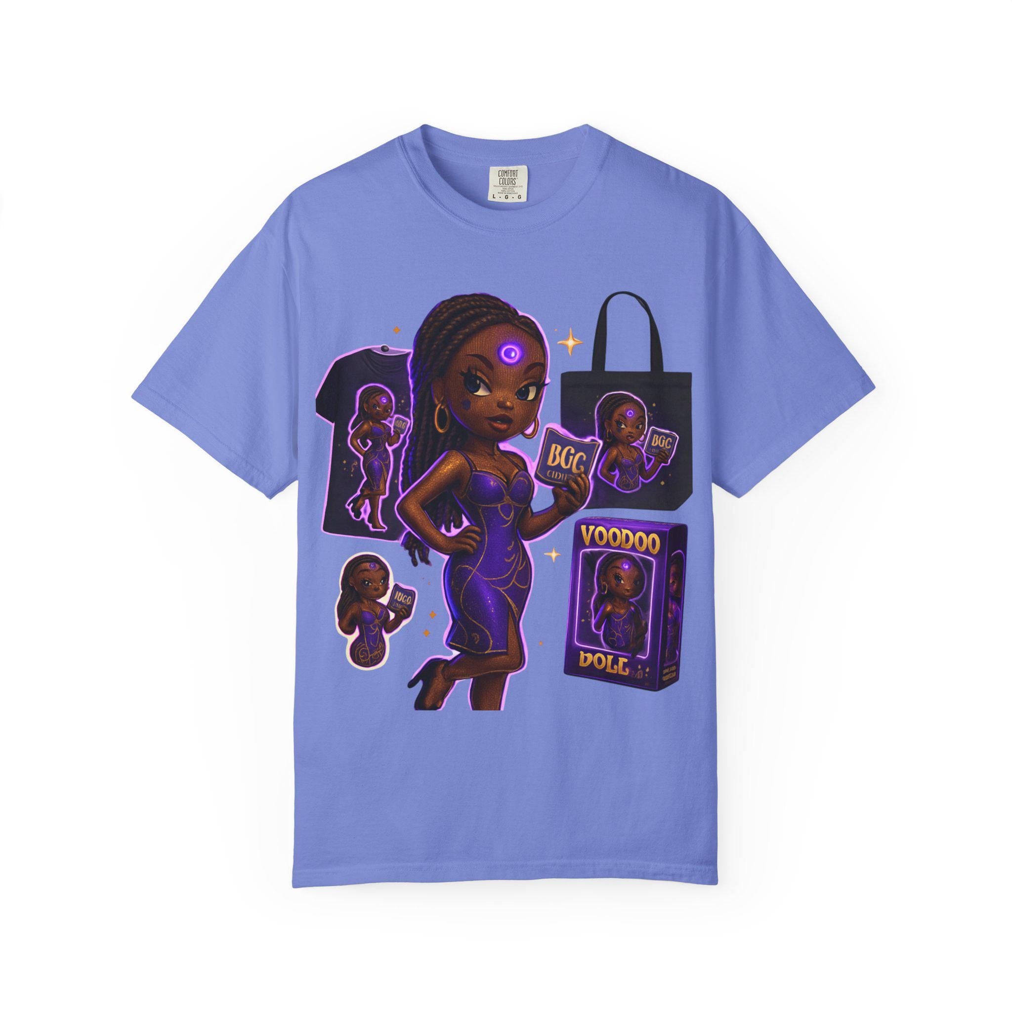 Voodoo Doll Character T-shirt | Black Girl Magic Illustration