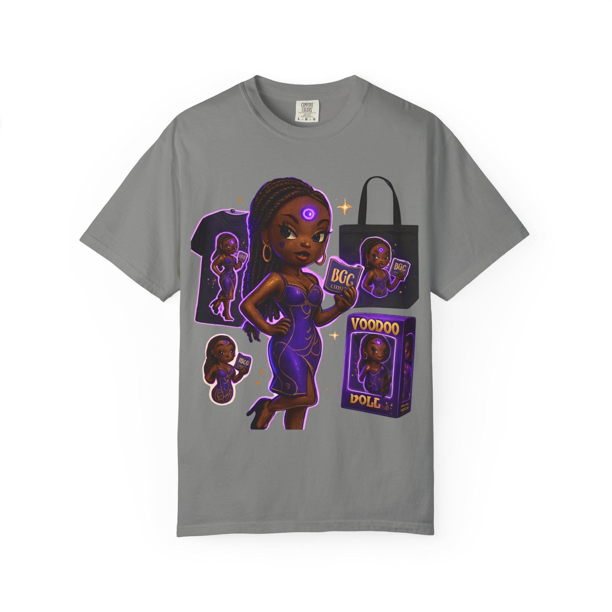 Voodoo Doll Character T-shirt | Black Girl Magic Illustration