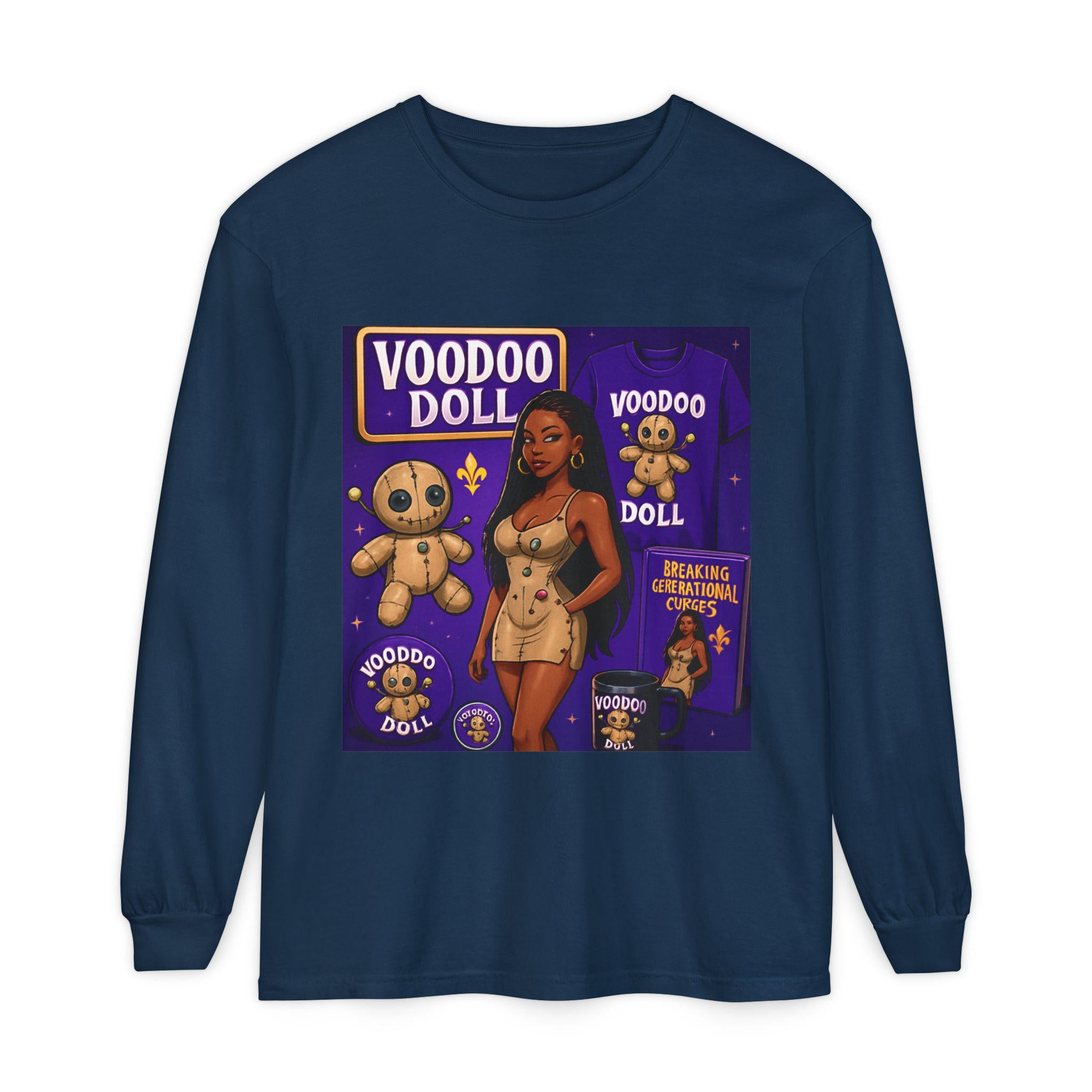 Unisex Garment-dyed Long Sleeve T-Shirt