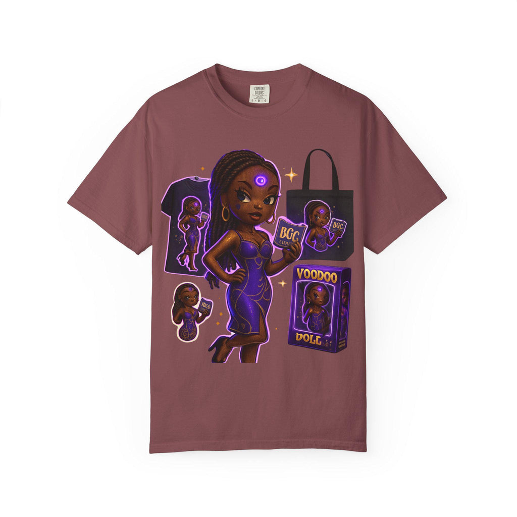 Voodoo Doll Character T-shirt | Black Girl Magic Illustration